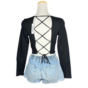 NWT GARAGE laced back long sleeved tee | size Med | multiple available
